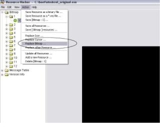 Скриншот программы Resource Hacker - замена ресурсов в файле